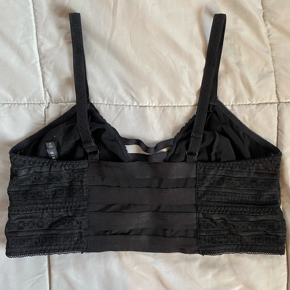 Torrid Black Strappy Lace Bralette - Picture 2 of 3